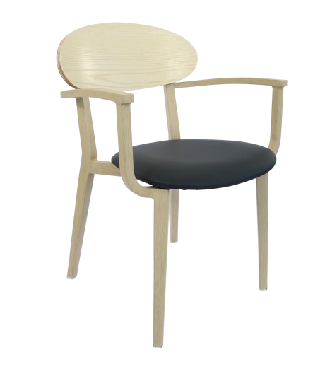 FL Atlanta Upholstered Seat Hospitality Stackable Dining Armchair