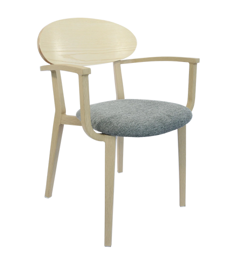 FL Atlanta Upholstered Seat Hospitality Stackable Dining Armchair