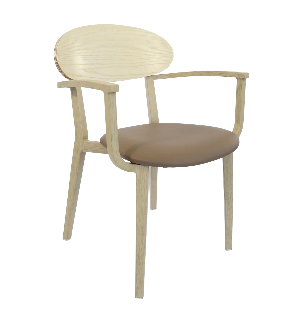 FL Atlanta Upholstered Seat Hospitality Stackable Dining Armchair