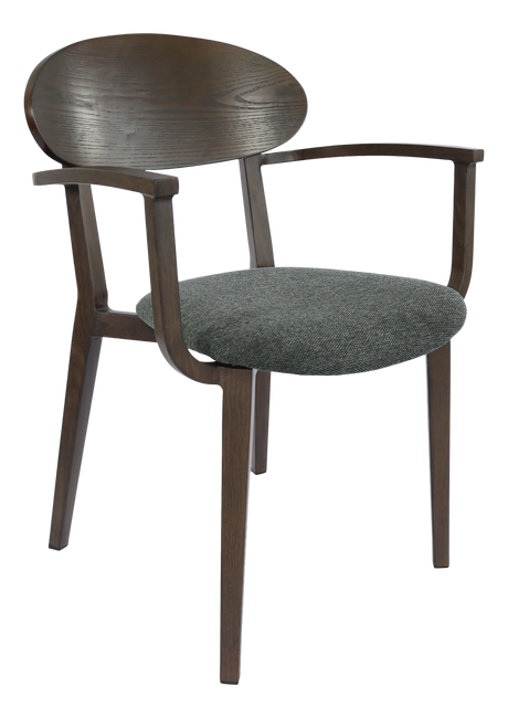 FL Atlanta Upholstered Seat Hospitality Stackable Dining Armchair