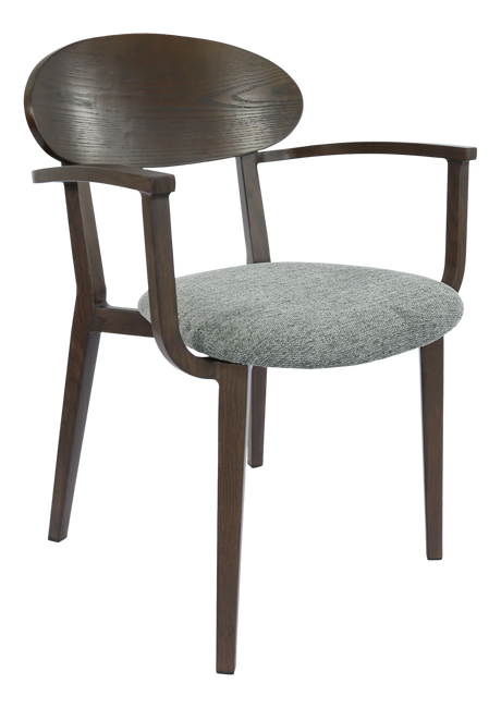 FL Atlanta Upholstered Seat Hospitality Stackable Dining Armchair