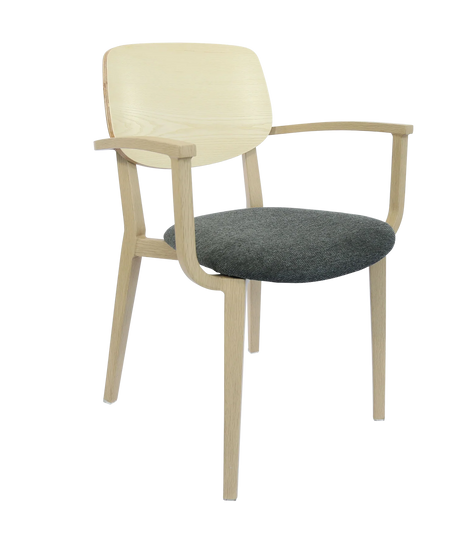 FL Atlanta Upholstered Seat Hospitality Stackable Dining Armchair - Large