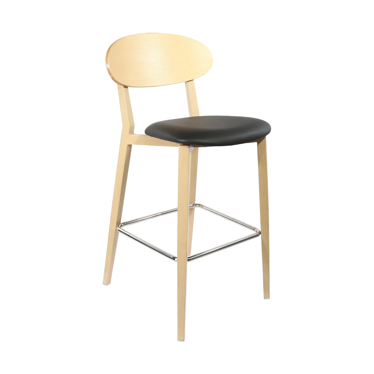 FL Atlanta Upholstered Seat Aluminium Frame Hospitality Barstool