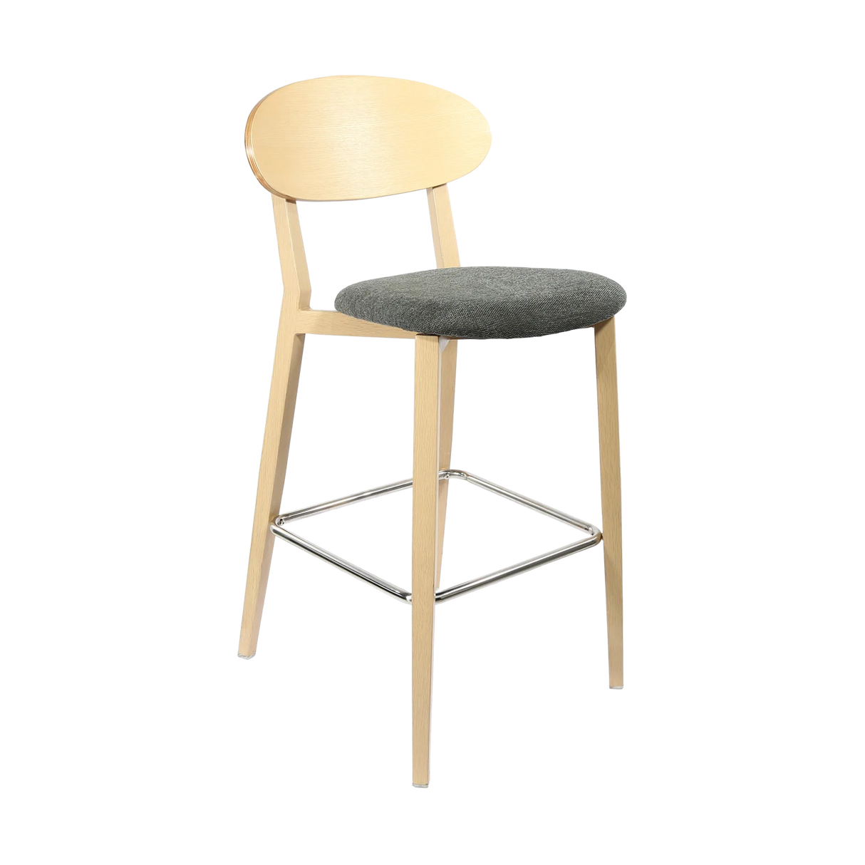 FL Atlanta Upholstered Seat Aluminium Frame Hospitality Barstool