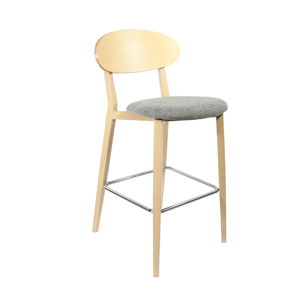 FL Atlanta Upholstered Seat Aluminium Frame Hospitality Barstool
