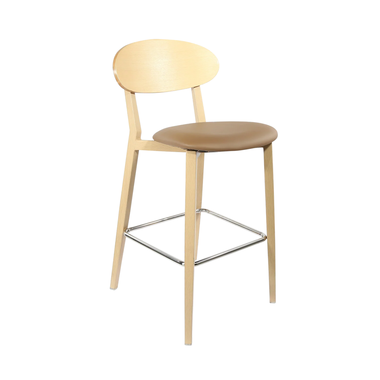 FL Atlanta Upholstered Seat Aluminium Frame Hospitality Barstool