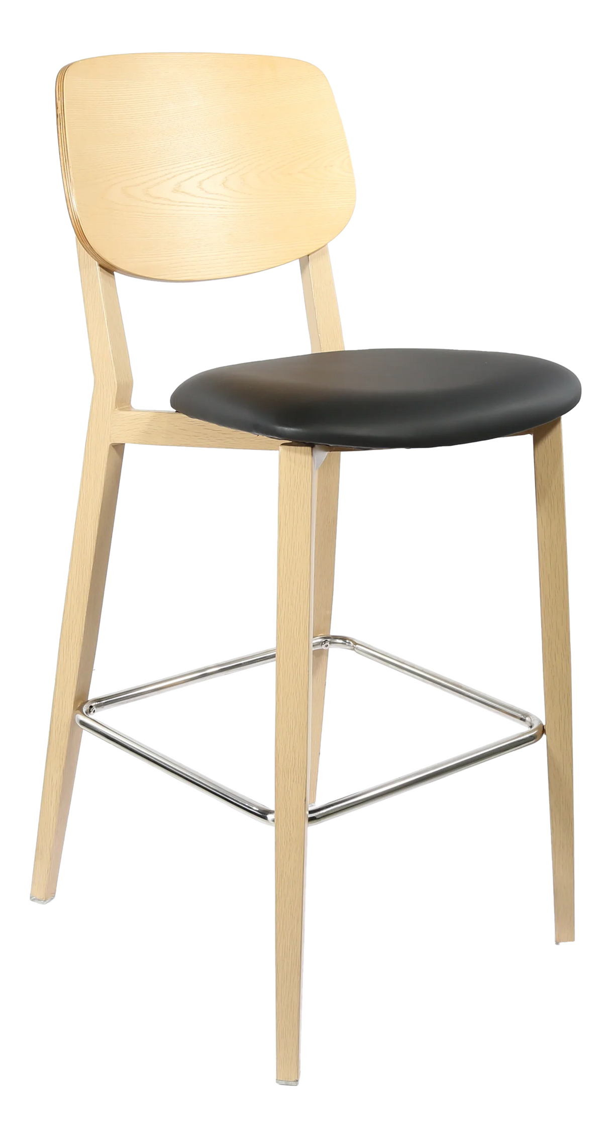 FL Atlanta Upholstered Seat Aluminium Frame Hospitality Barstool - Large
