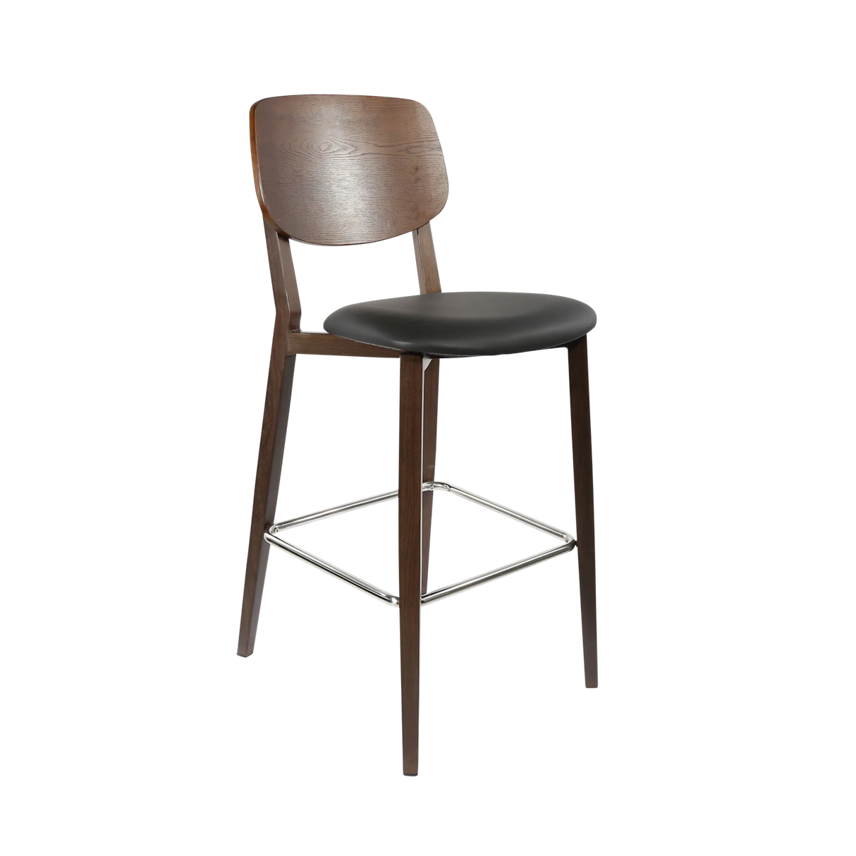 FL Atlanta Upholstered Seat Aluminium Frame Hospitality Barstool - Large