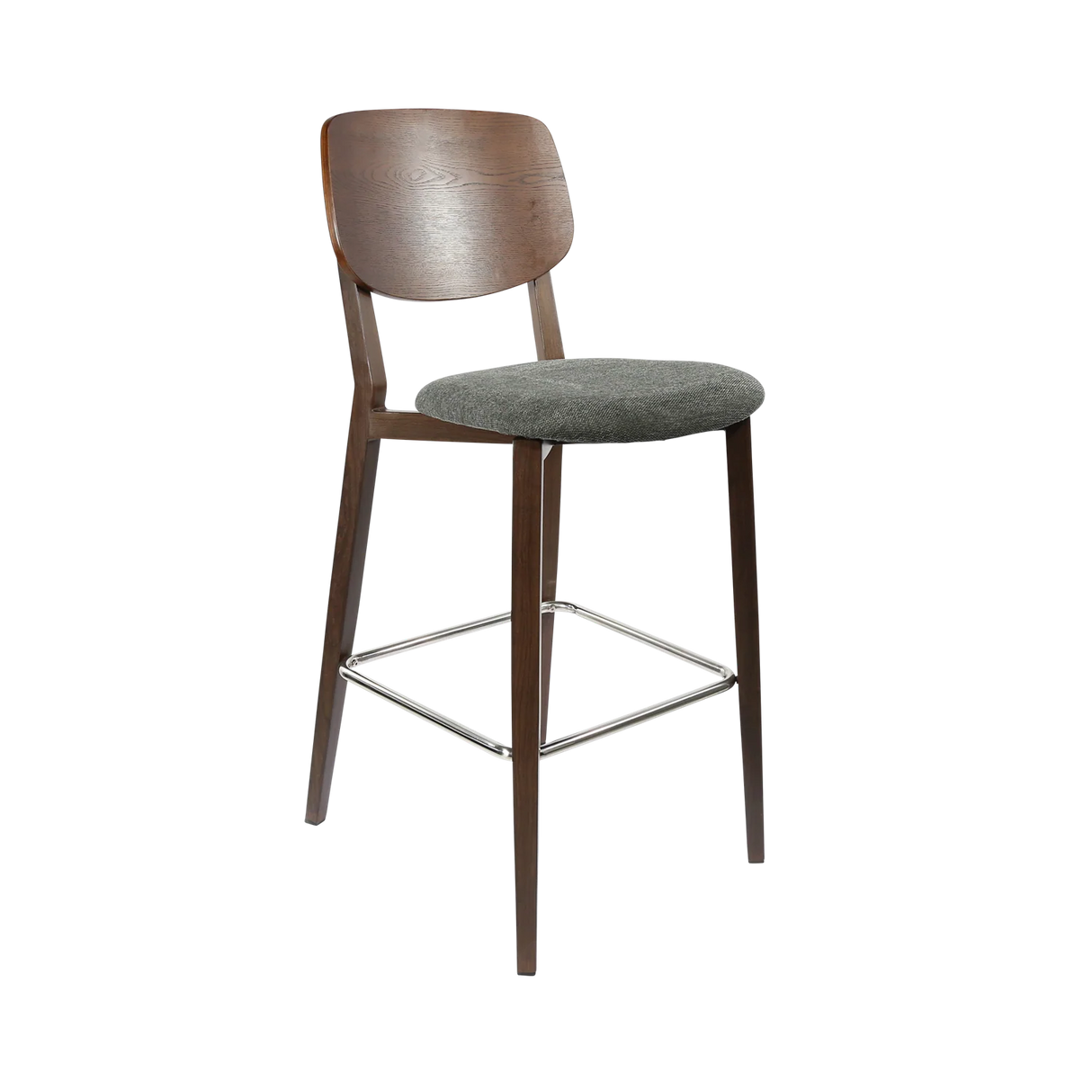 FL Atlanta Upholstered Seat Aluminium Frame Hospitality Barstool - Large
