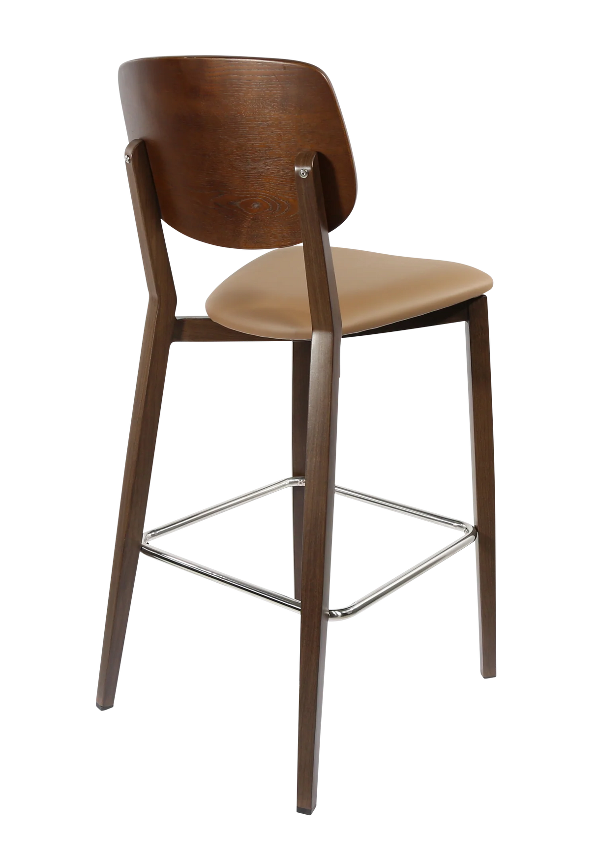 FL Atlanta Upholstered Seat Aluminium Frame Hospitality Barstool - Large