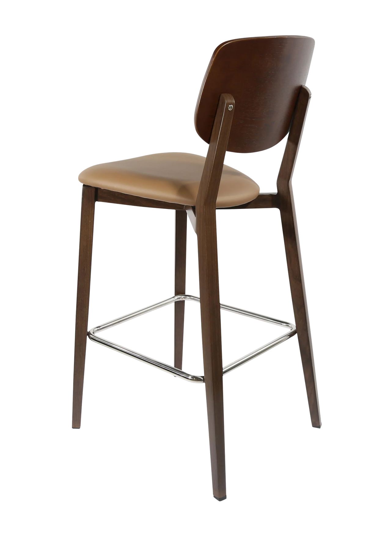 FL Atlanta Upholstered Seat Aluminium Frame Hospitality Barstool - Large