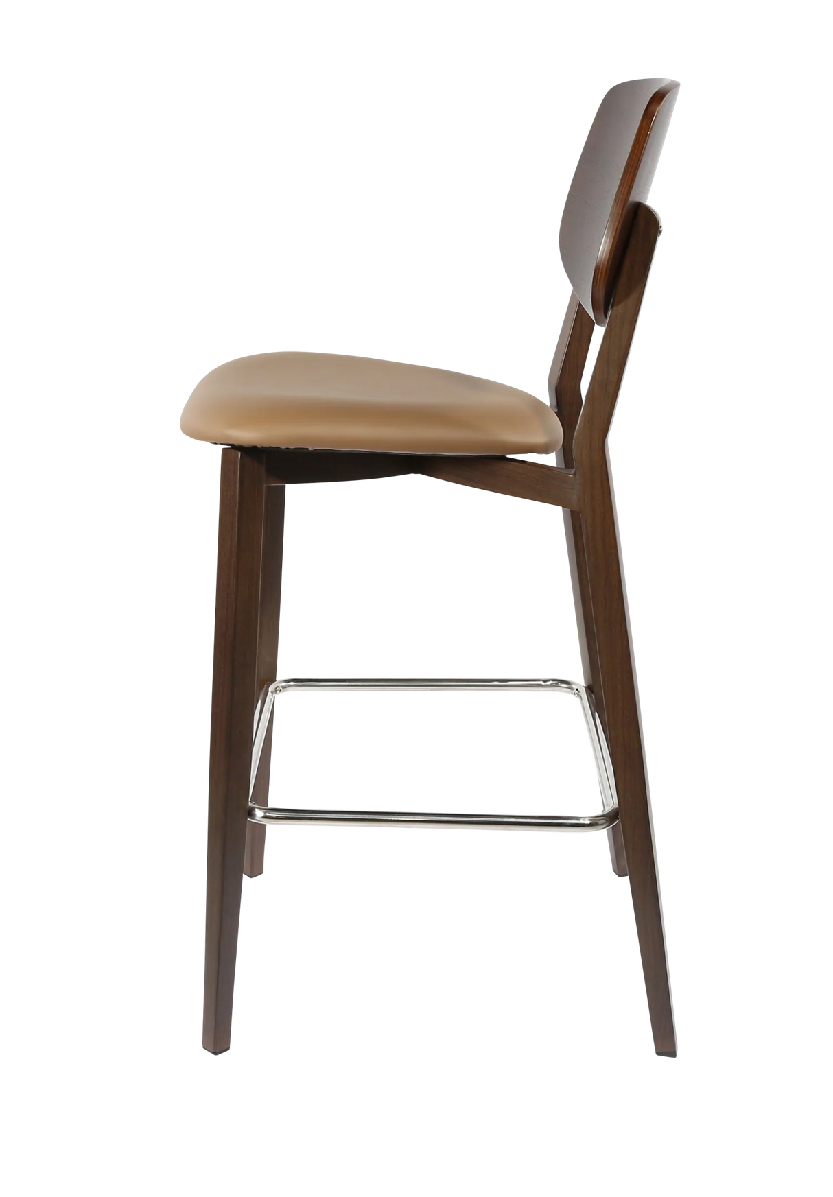 FL Atlanta Upholstered Seat Aluminium Frame Hospitality Barstool - Large