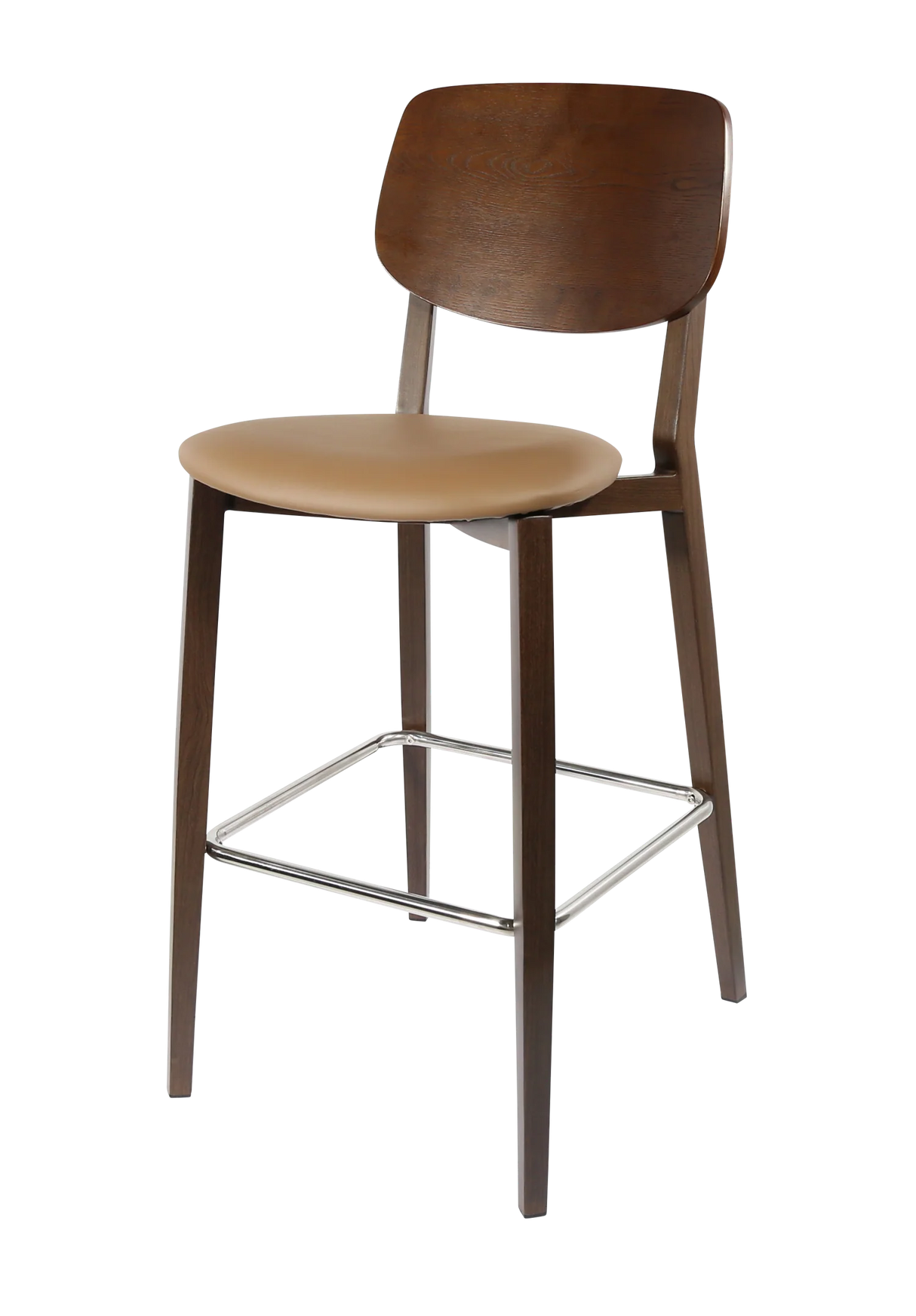 FL Atlanta Upholstered Seat Aluminium Frame Hospitality Barstool - Large