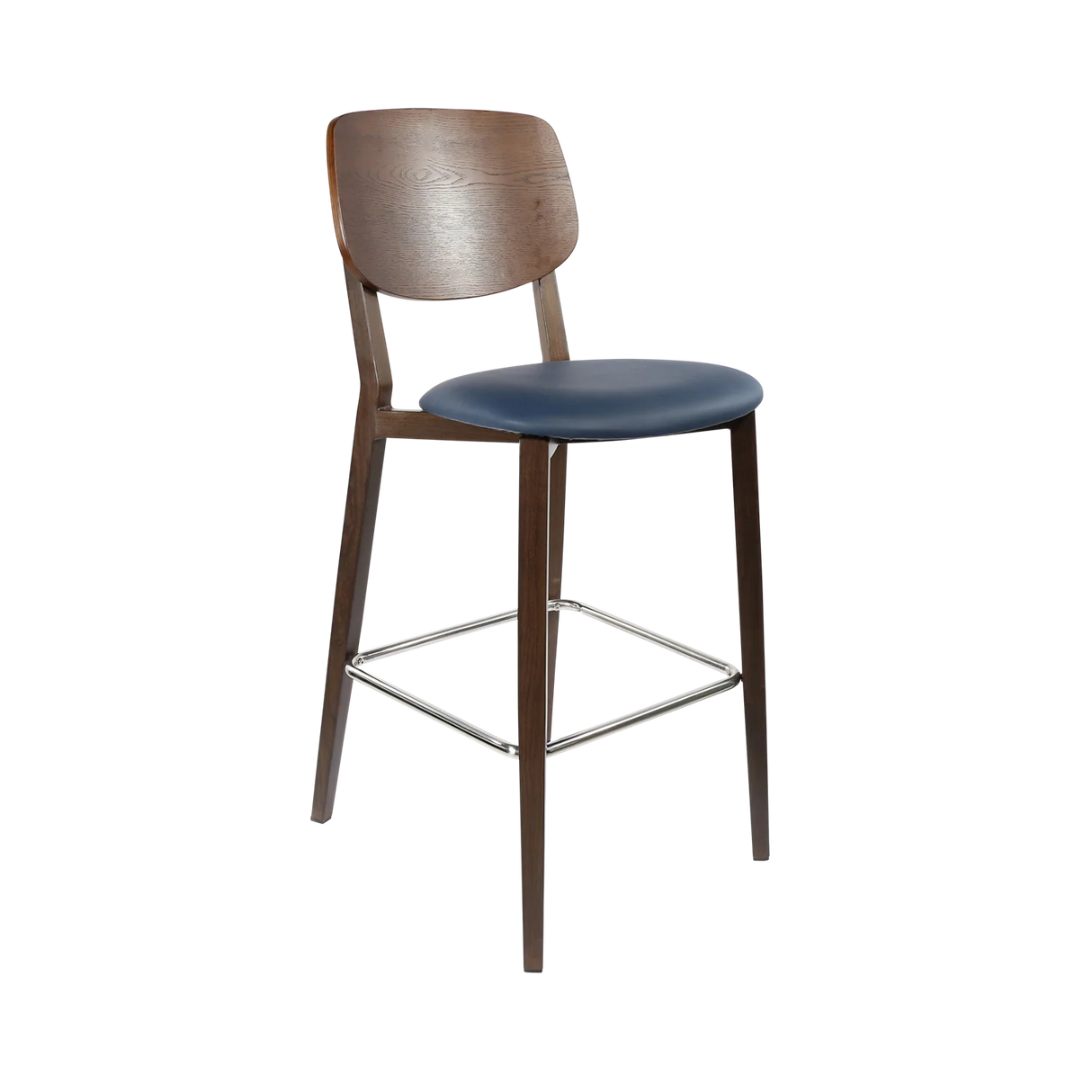 FL Atlanta Upholstered Seat Aluminium Frame Hospitality Barstool - Large