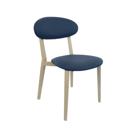 FL Atlanta Vinyl Upholstered Hospitality Stackable Dining Chair