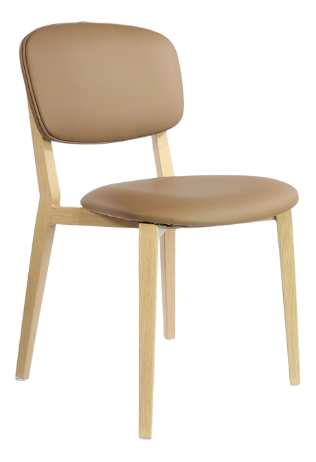FL Atlanta Vinyl Upholstered Hospitality Stackable Dining Chair - Large