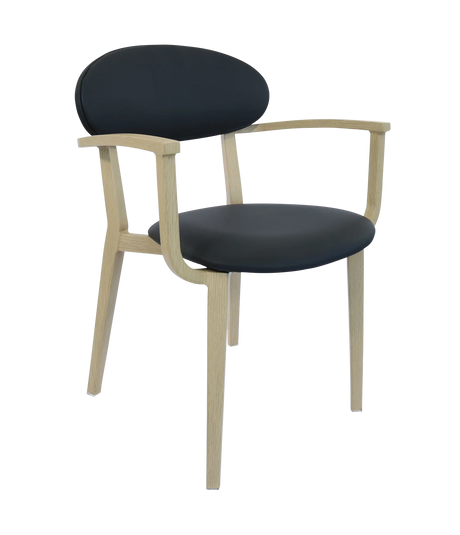 FL Atlanta Vinyl Upholstered Hospitality Stackable Dining Armchair