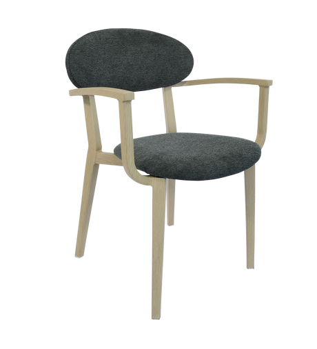 FL Atlanta Fabric Upholstered Hospitality Stackable Dining Armchair