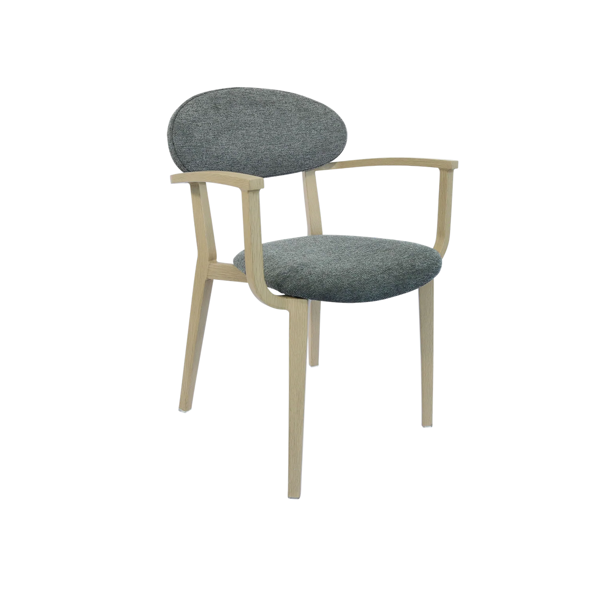 FL Atlanta Fabric Upholstered Hospitality Stackable Dining Armchair