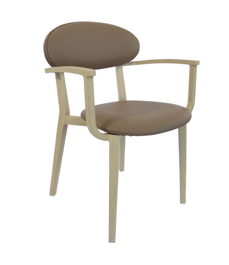 FL Atlanta Vinyl Upholstered Hospitality Stackable Dining Armchair