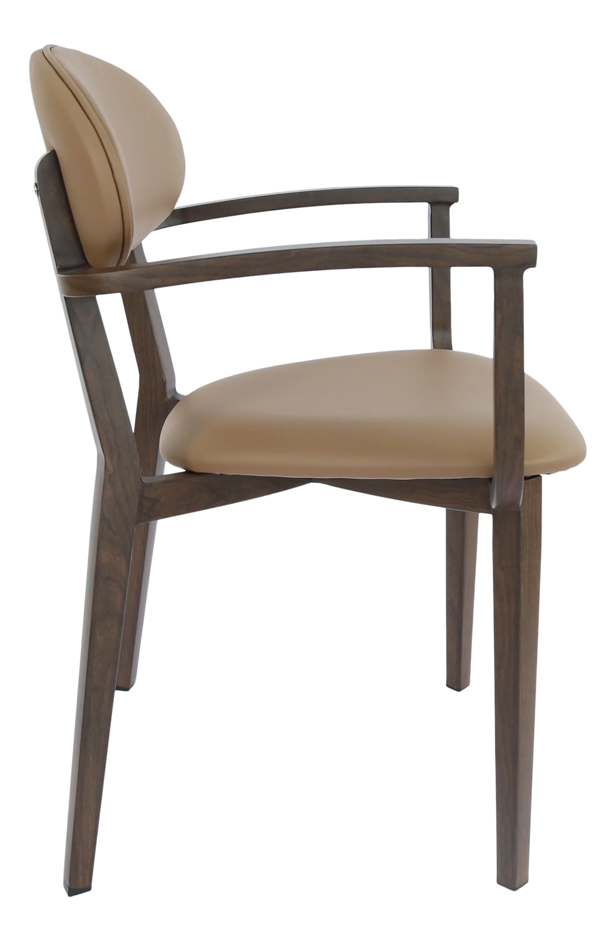 FL Atlanta Vinyl Upholstered Hospitality Stackable Dining Armchair