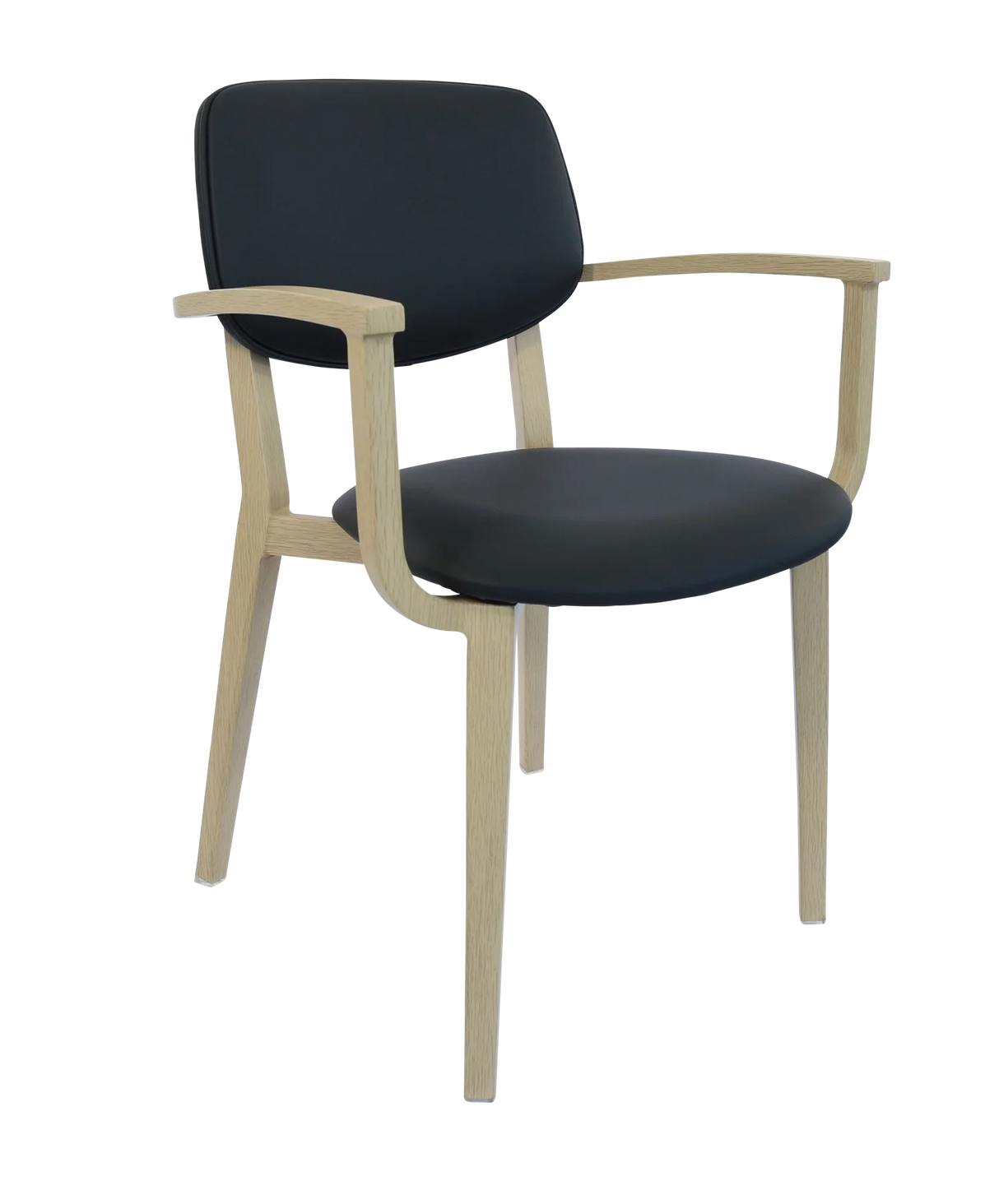 FL Atlanta Vinyl Upholstered Hospitality Stackable Dining Armchair - Large