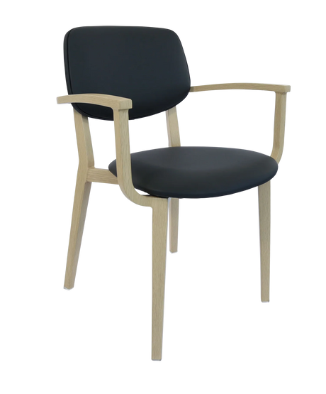 FL Atlanta Vinyl Upholstered Hospitality Stackable Dining Armchair - Large