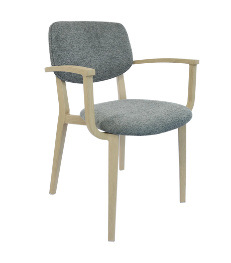 FL Atlanta Fabric Upholstered Hospitality Stackable Dining Armchair - Large