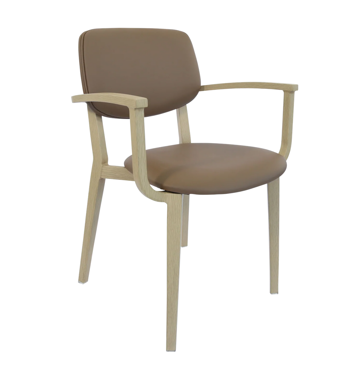 FL Atlanta Vinyl Upholstered Hospitality Stackable Dining Armchair - Large