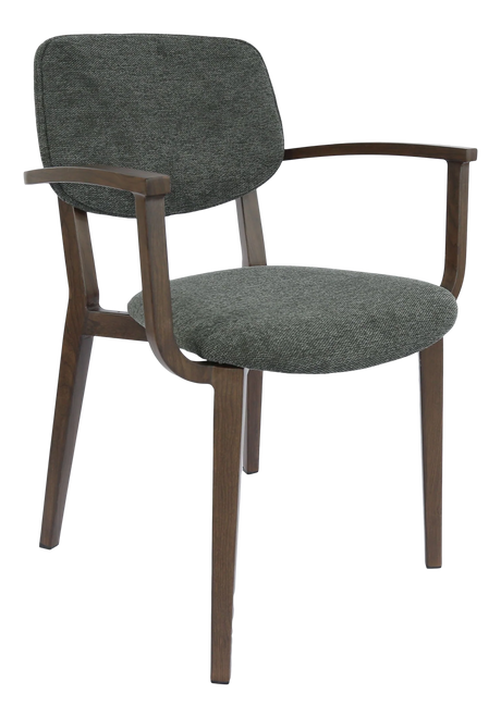 FL Atlanta Fabric Upholstered Hospitality Stackable Dining Armchair - Large