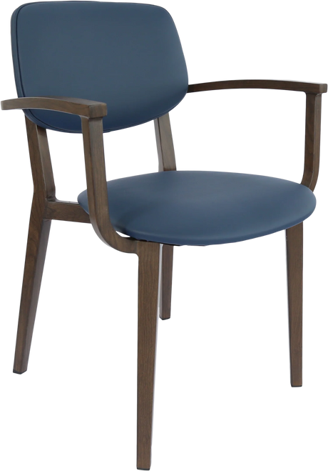 FL Atlanta Vinyl Upholstered Hospitality Stackable Dining Armchair - Large