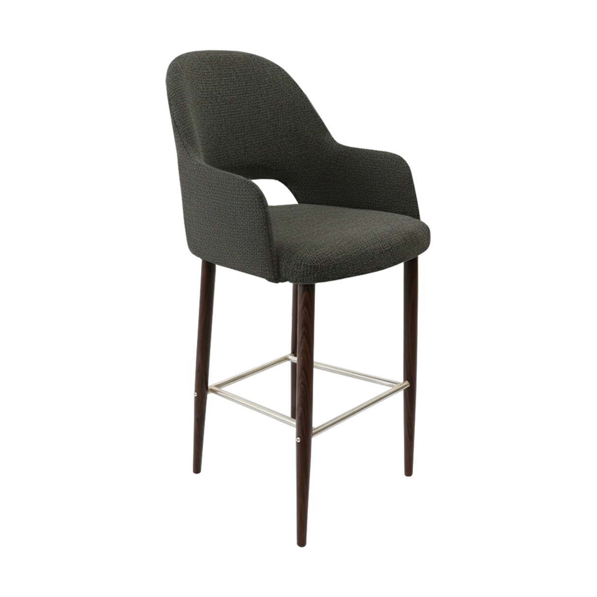 FL Orleans Bourbon Upholstered Seat Aluminium Frame Hospitality Barstool