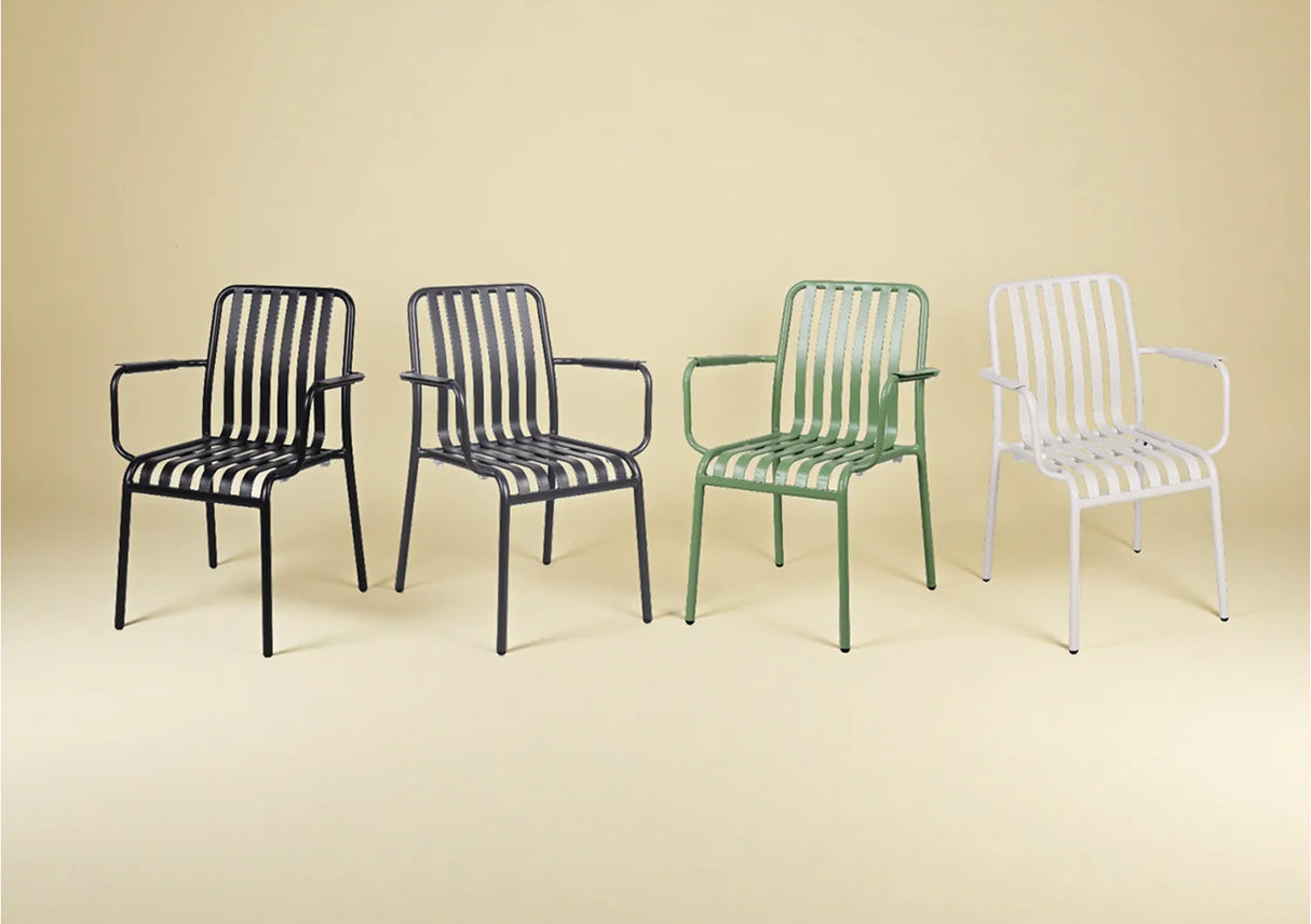 FL Bordeaux Aluminium Hospitality Stackable Outdoor Armchair