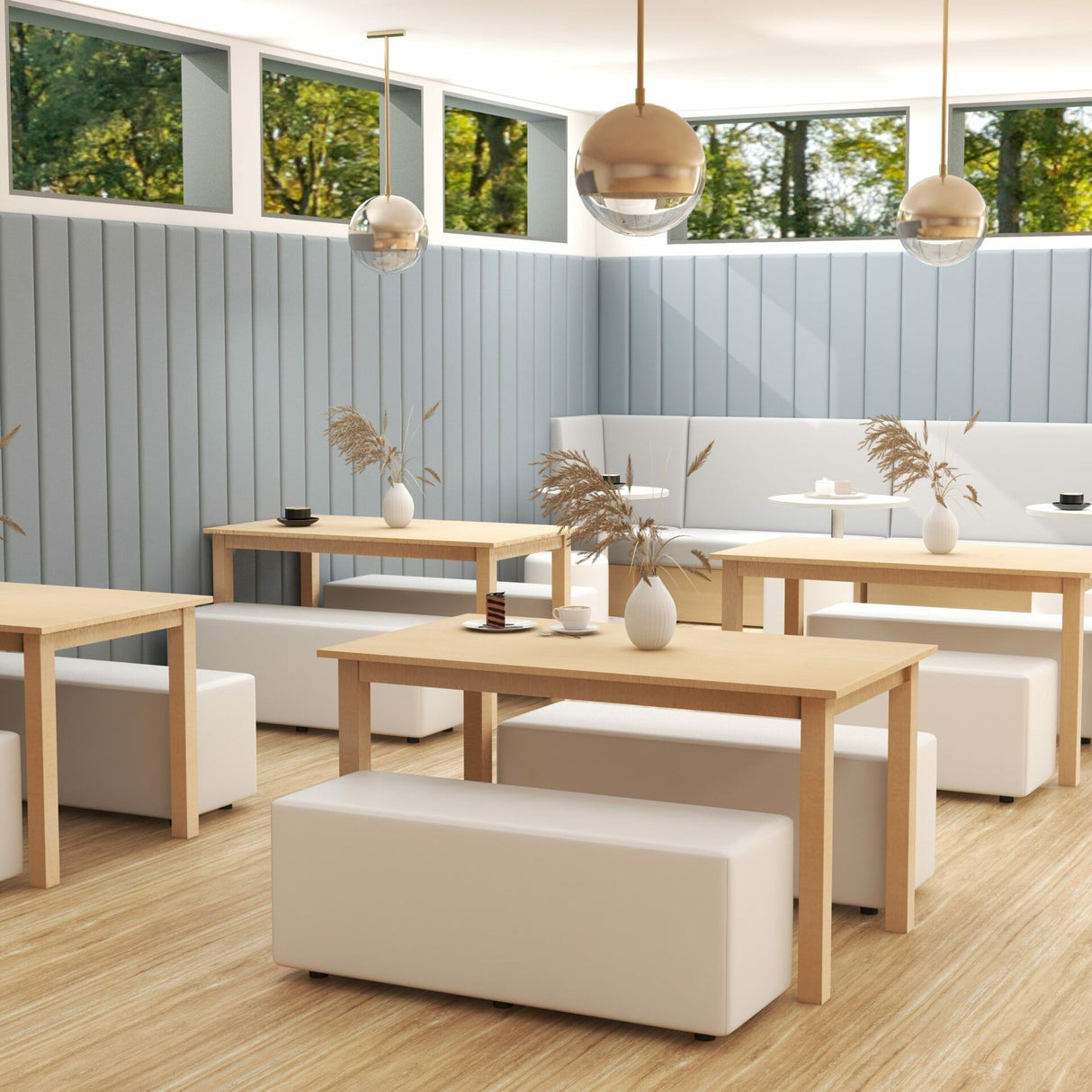 FL Rectangle Ottoman For Reception Area