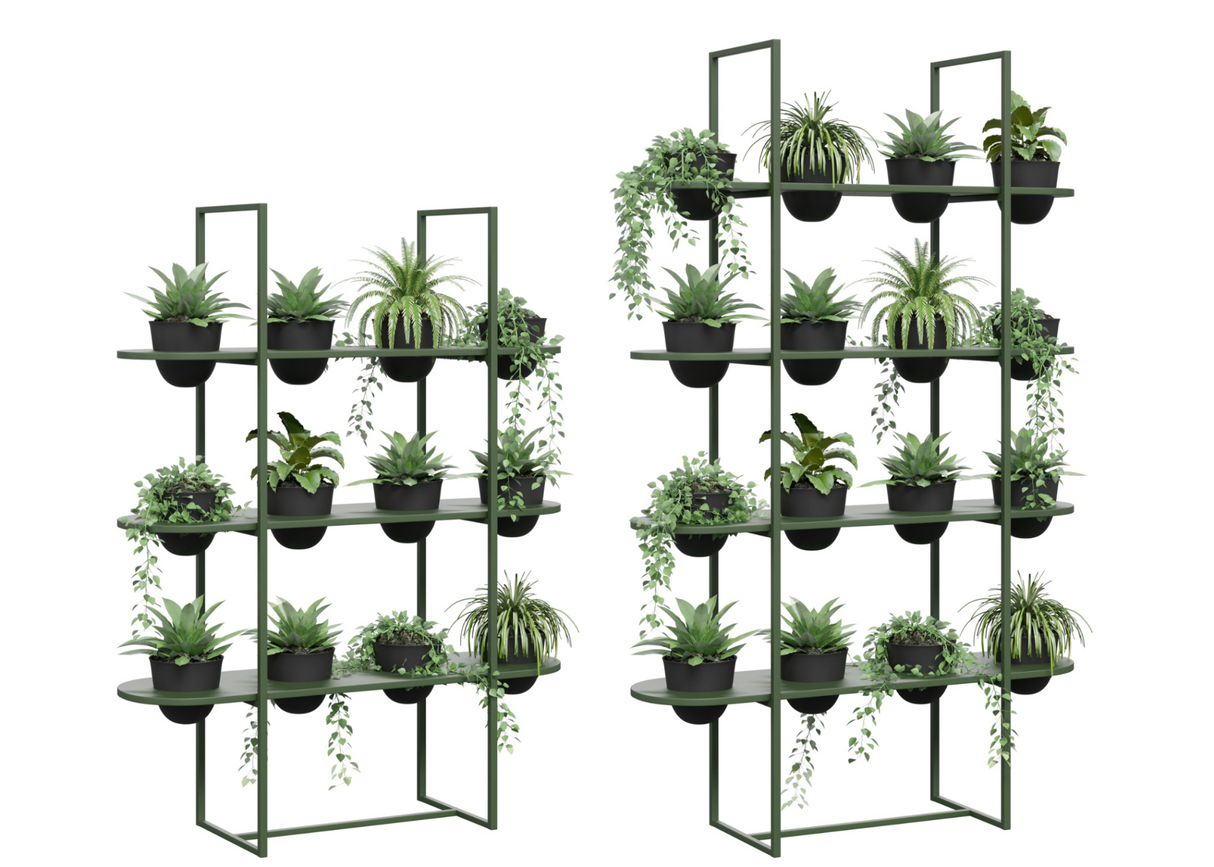 DD Fairway Curved Shelf Vertical Garden Divider Wall