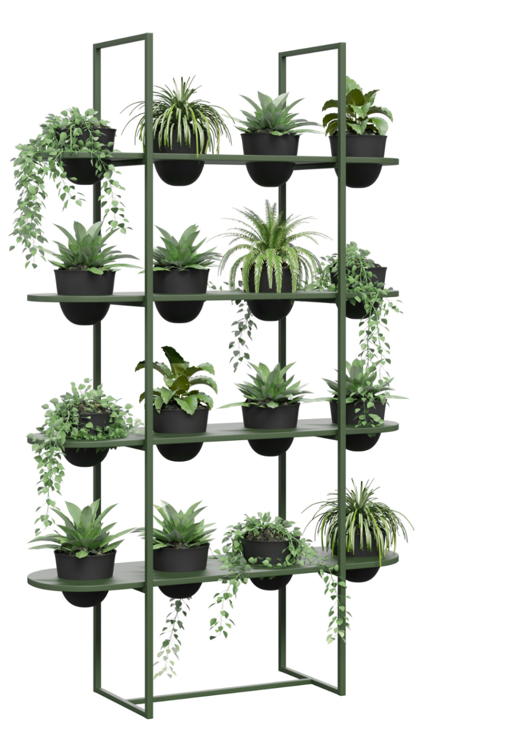 DD Fairway Curved Shelf Vertical Garden Divider Wall