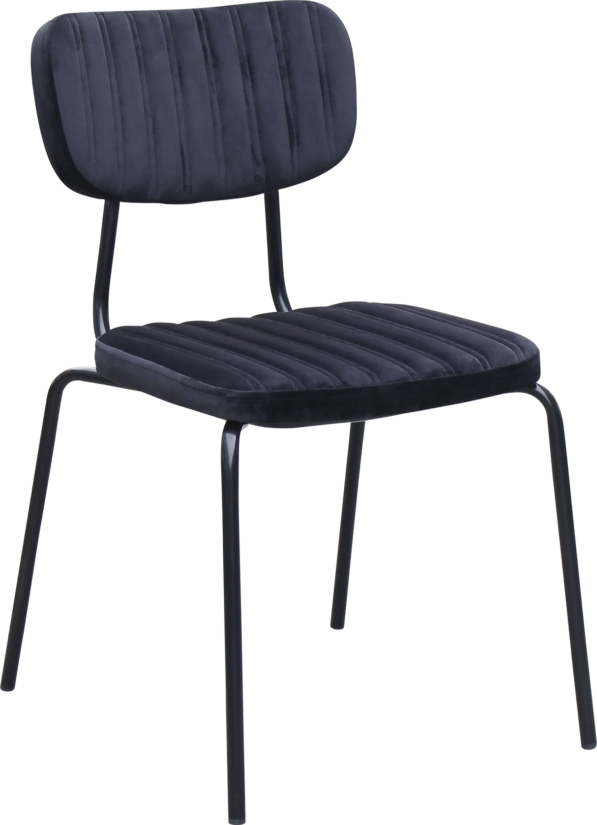 FL Tiramisu Velvet Upholstered Black Leg Hospitality Function Chair