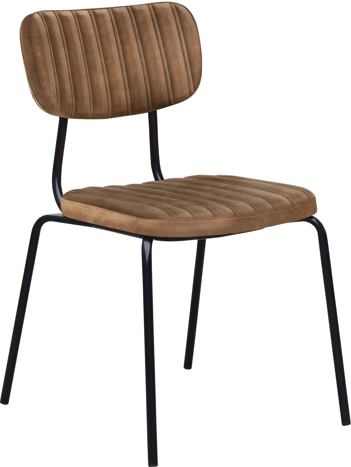 FL Tiramisu Premium Vinyl Upholstered Black Frame Function Chair