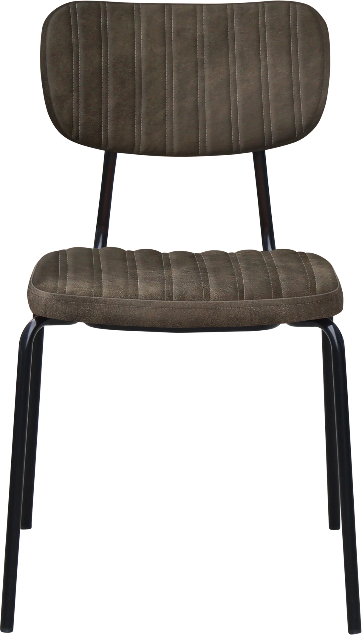 FL Tiramisu Premium Vinyl Upholstered Black Frame Function Chair