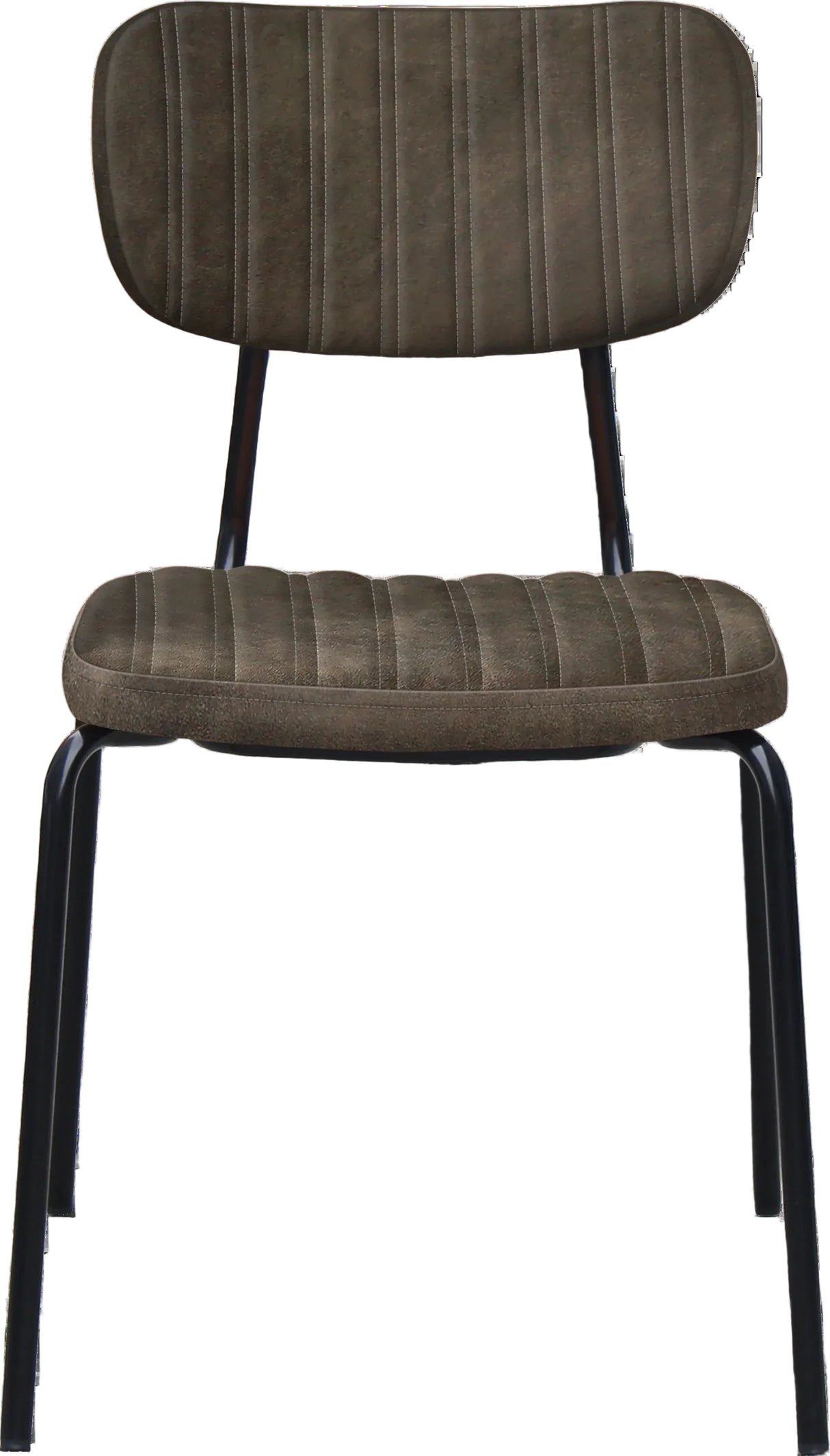FL Tiramisu Premium Vinyl Upholstered Black Frame Function Chair
