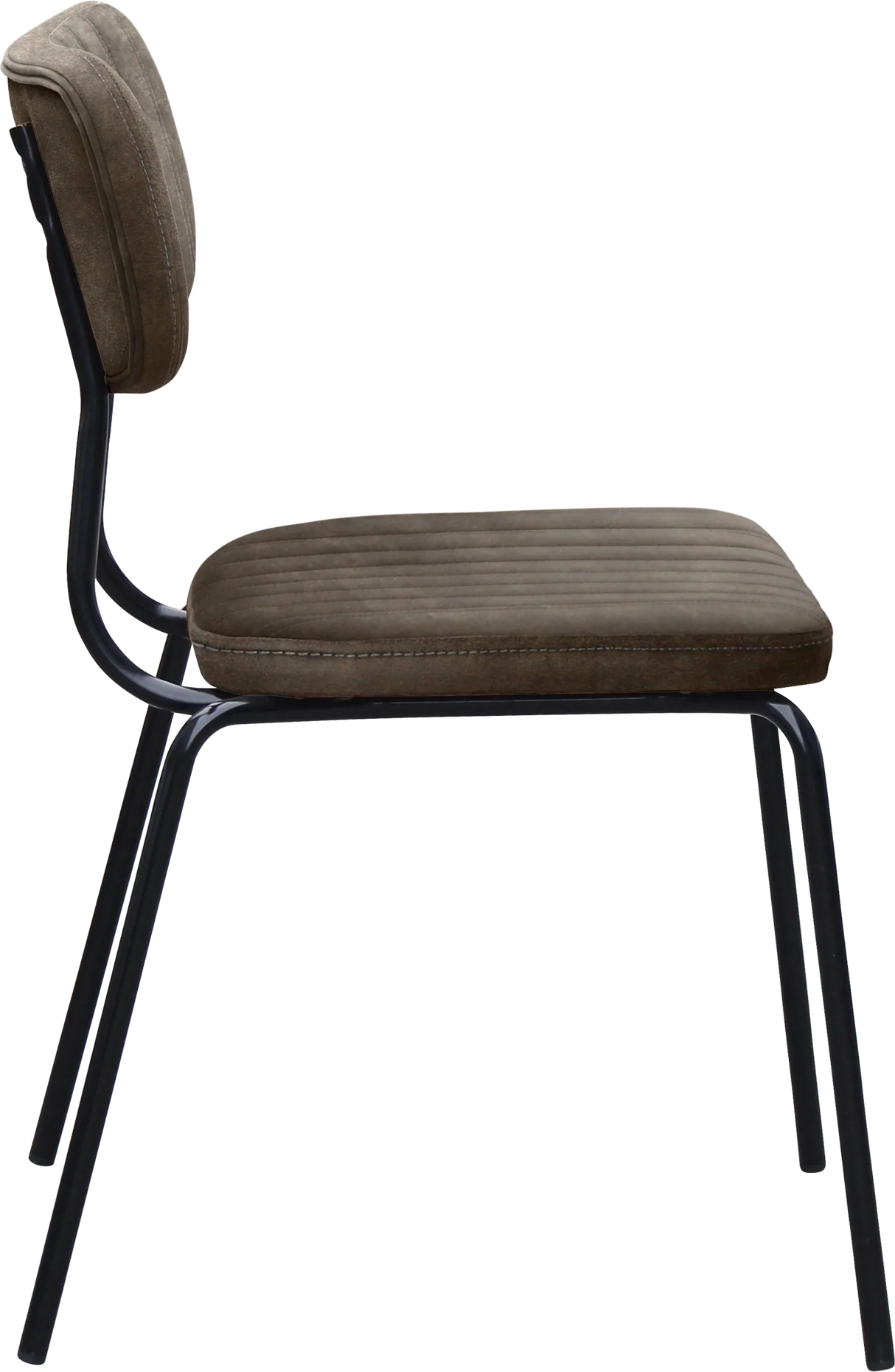 FL Tiramisu Premium Vinyl Upholstered Black Frame Function Chair