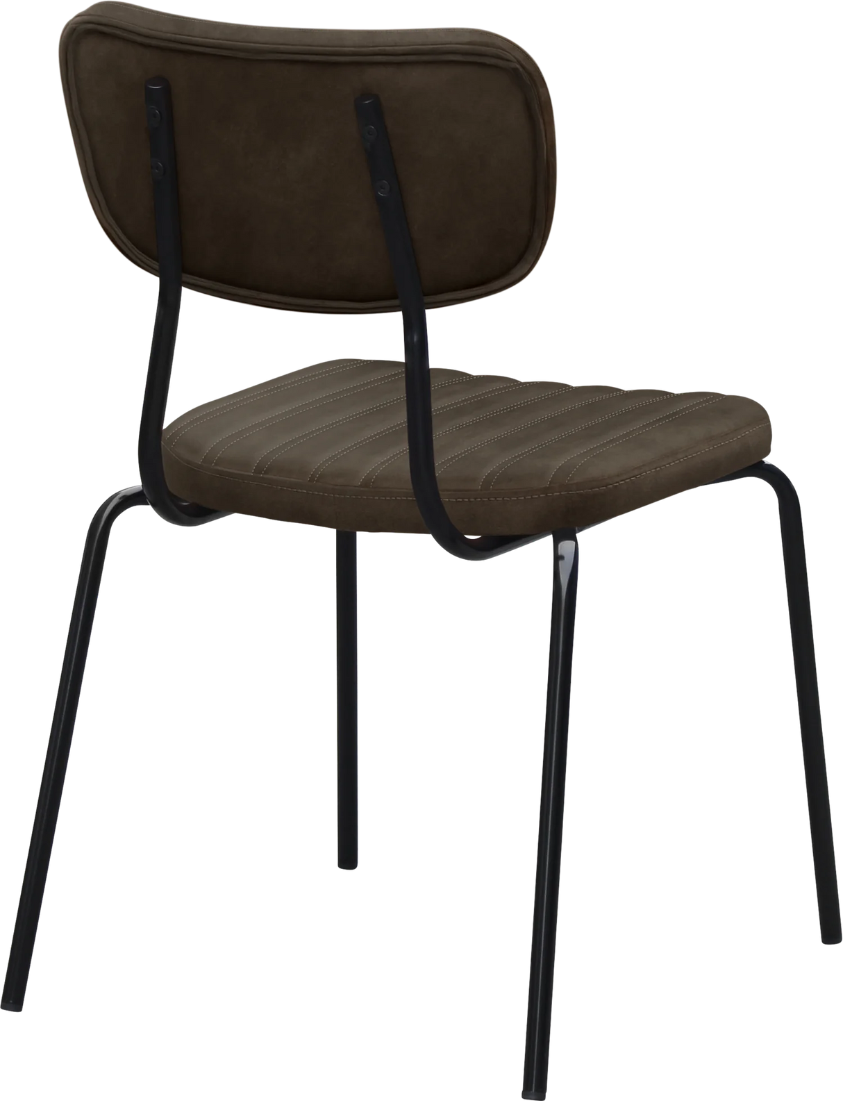 FL Tiramisu Premium Vinyl Upholstered Black Frame Function Chair