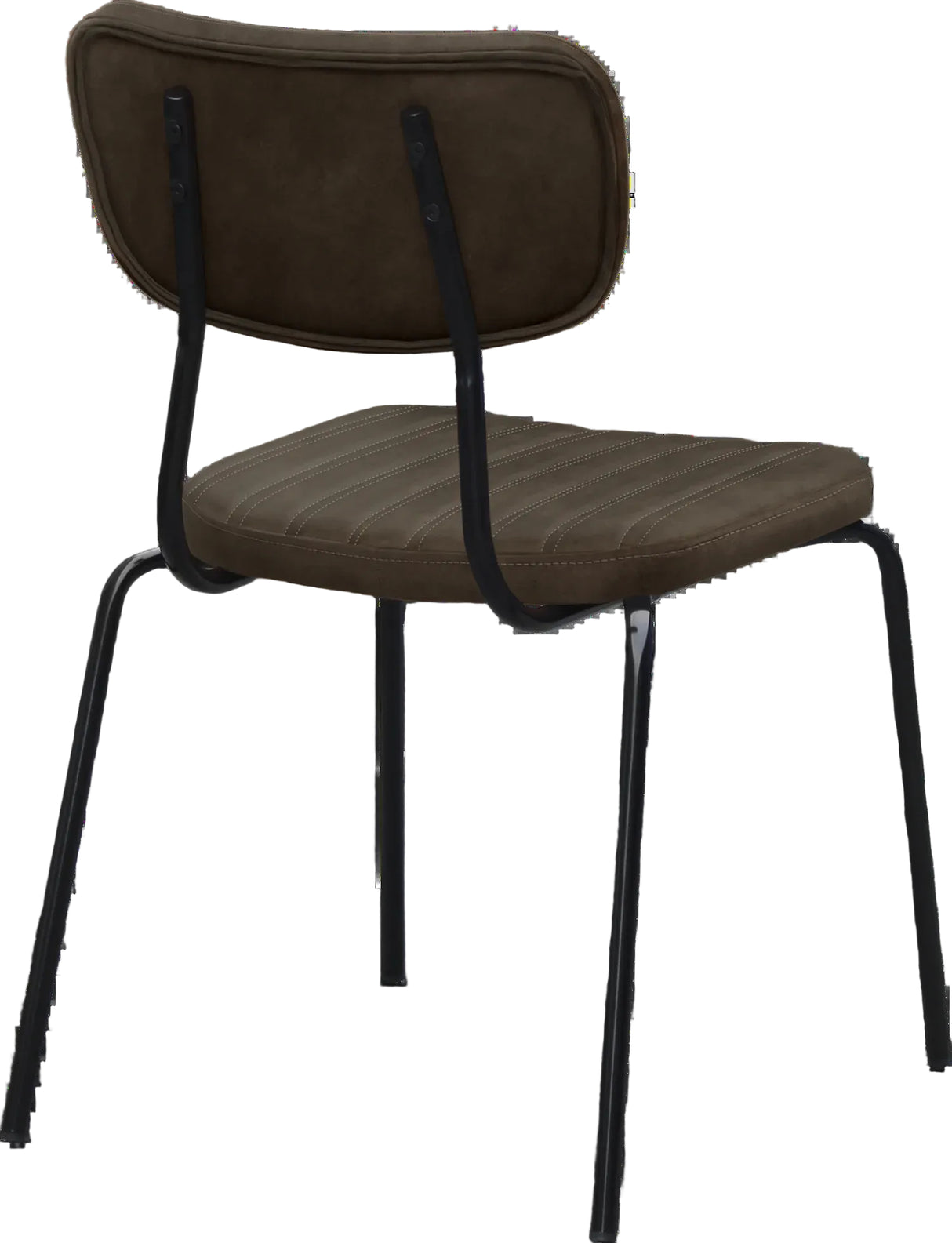 FL Tiramisu Premium Vinyl Upholstered Black Frame Function Chair