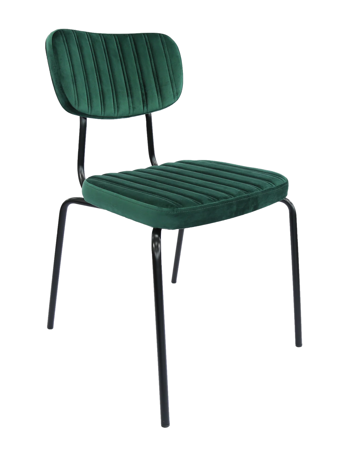 FL Tiramisu Velvet Upholstered Black Leg Hospitality Function Chair