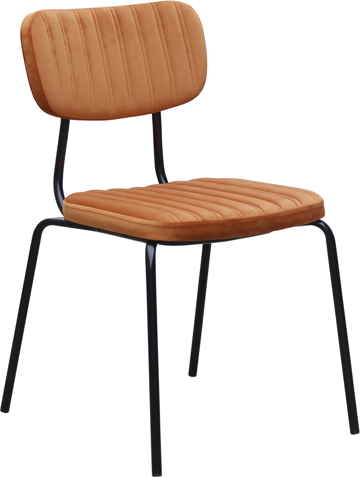 FL Tiramisu Velvet Upholstered Black Leg Hospitality Function Chair