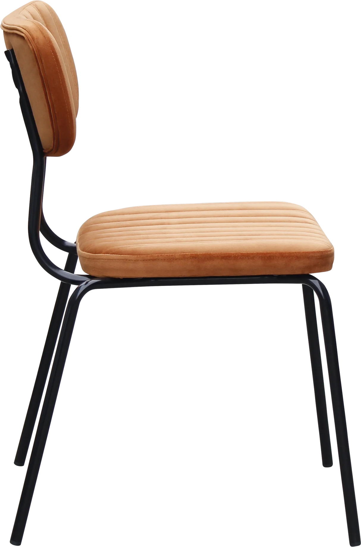 FL Tiramisu Velvet Upholstered Black Leg Hospitality Function Chair