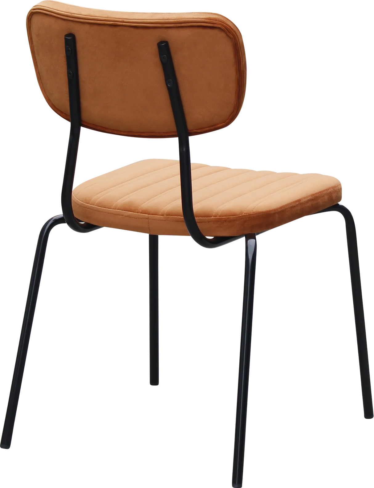 FL Tiramisu Velvet Upholstered Black Leg Hospitality Function Chair