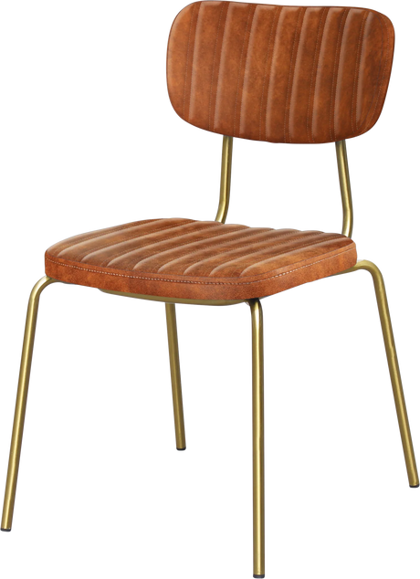 FL Tiramisu Velvet Upholstered Brass Leg Hospitality Function Chair