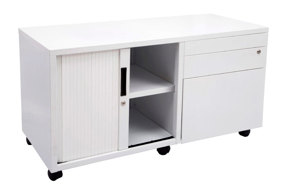 RL Go Steel Lockable 2 Drawer 1 File Drawer Mobile Caddy