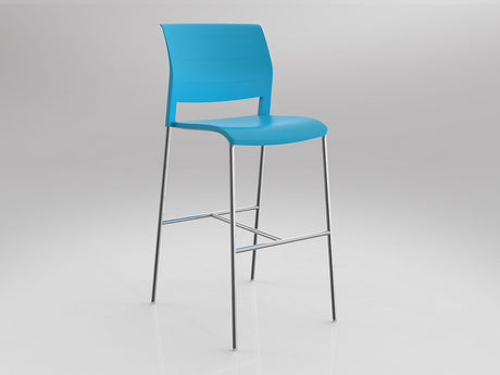 OL Game Chrome Leg Barstool